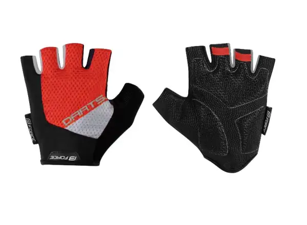 Force Darts Gel gloves without fastening red/gray