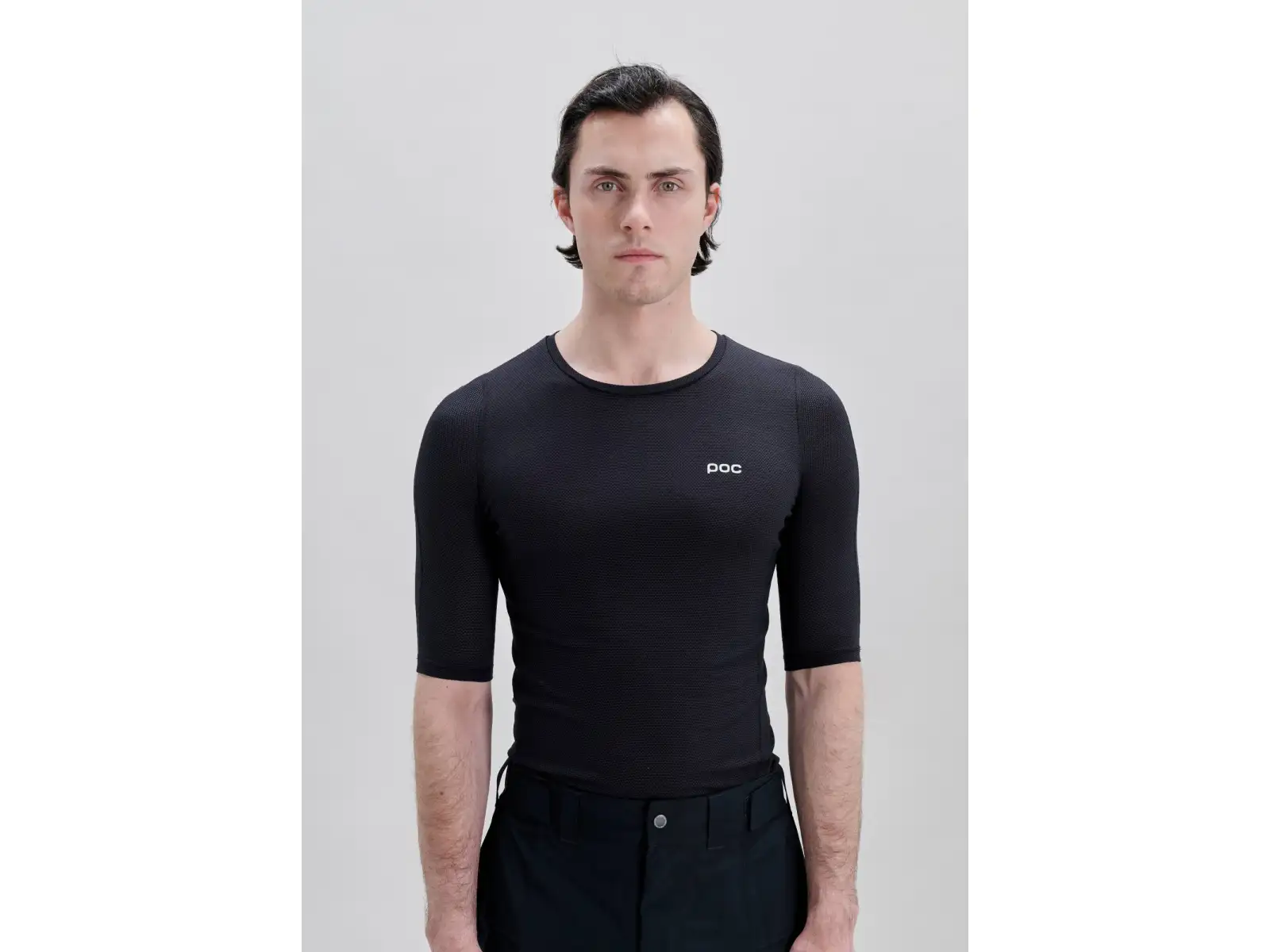 POC Layer Mid men's base layer short sleeve Uranium Black