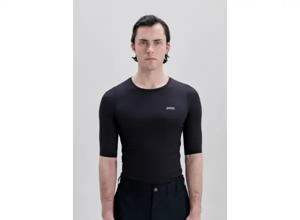 POC Layer Mid men's base layer short sleeve Uranium Black