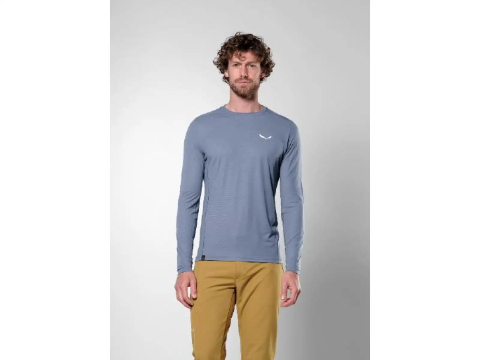 Salewa Puez Dry men's long sleeve shirt Java Blue