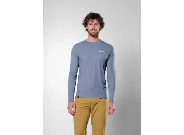 Salewa Puez Dry men's long sleeve shirt Java Blue