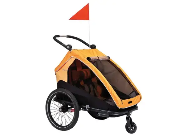 XLC DUOs BS-C10 two-seater trailer 20" Marigold/Anthrazit