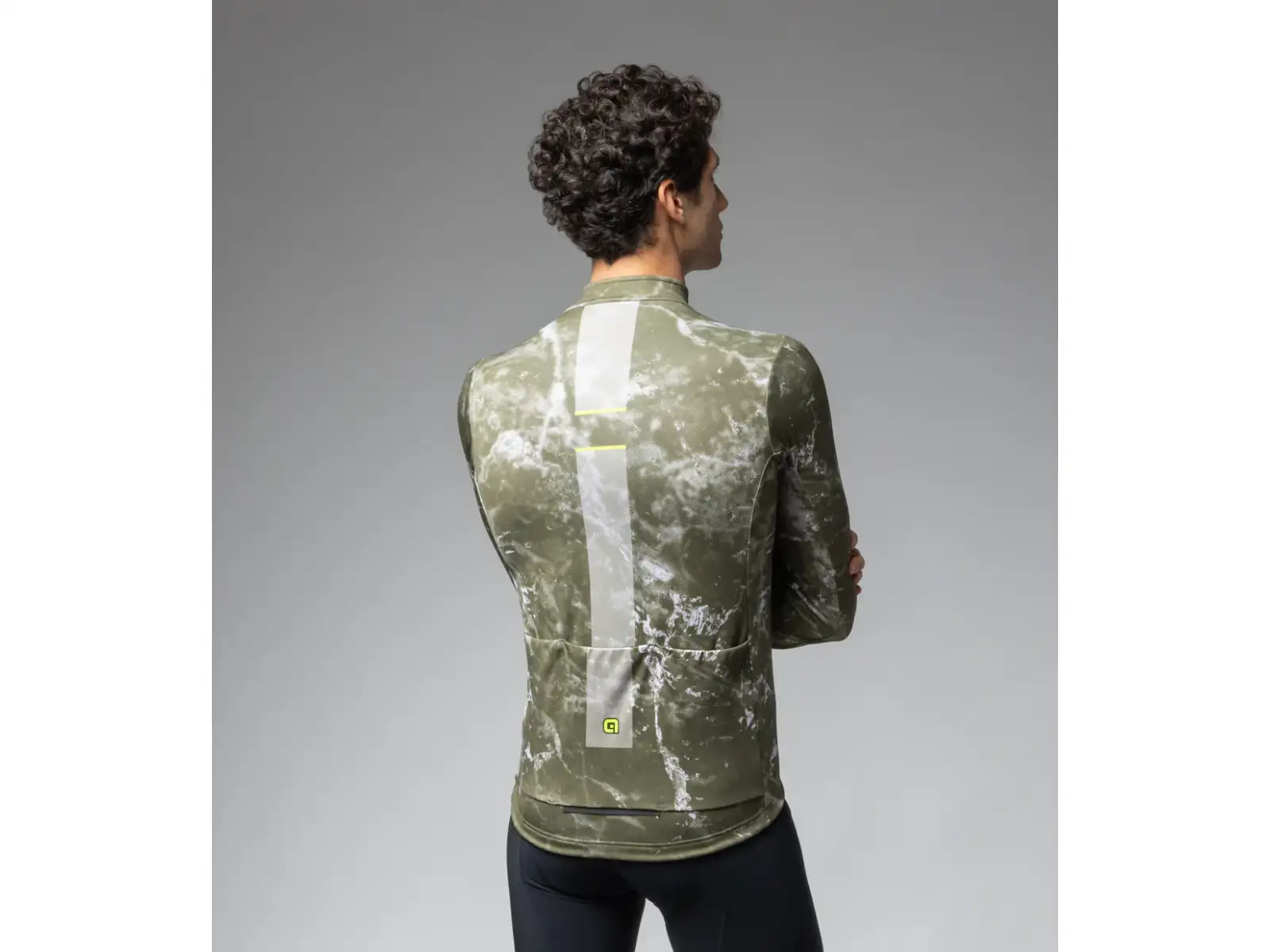 Alé Pragma Space men's long sleeve jersey Army Green