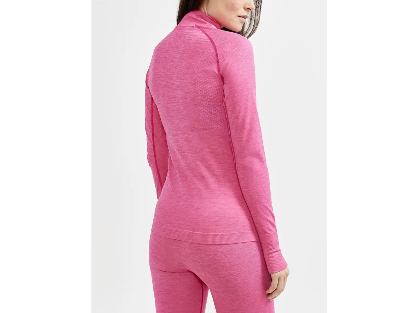 Craft CORE Dry Active Comfort Zip women's long sleeve shirt pink