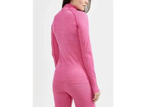 Craft CORE Dry Active Comfort Zip women's long sleeve shirt pink