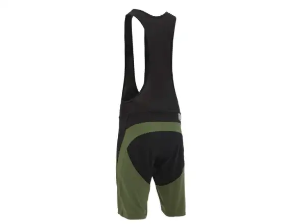 Silvini Barrea men's shorts with insert and bib Olive/Black