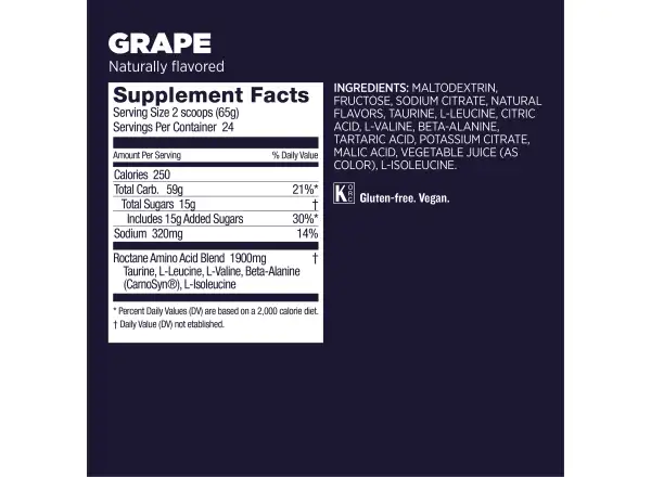 GU Roctane Energy Drink Mix 1560 g isotonic drink Grape