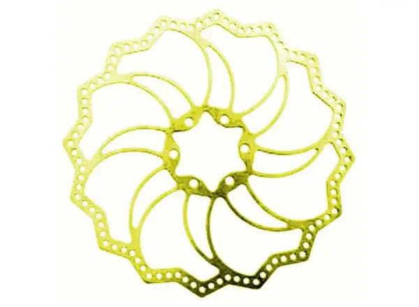 Alligator HK-R20 Ti 203mm brake rotor gold