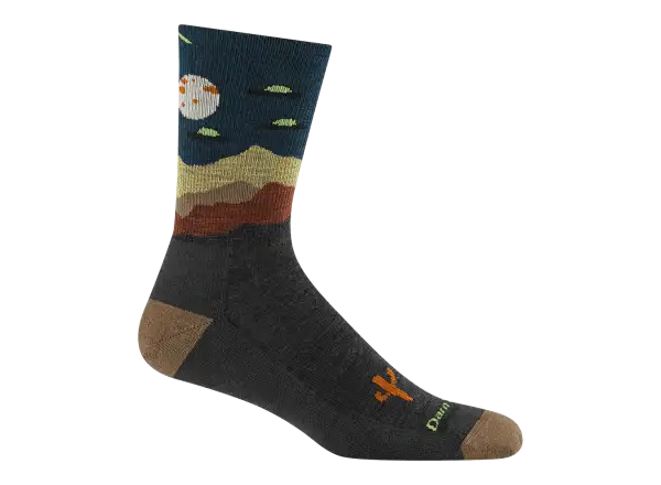 Darn Tough Spaced Out Micro Crew Lightweight Cusion men's socks Charcoal