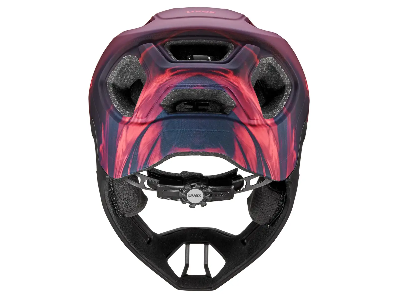 Uvex React JR Fullface MTB helmet Cranberry matt