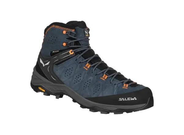 Salewa Alp Trainer 2 Mid Gore-Tex men's boots Dark Denim/Fluo Orange