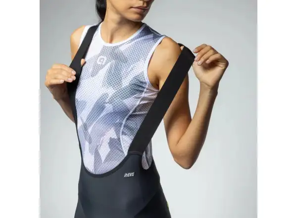 Alé R-EV1 Hammer 2.0 women's shorts with padding and bib Black