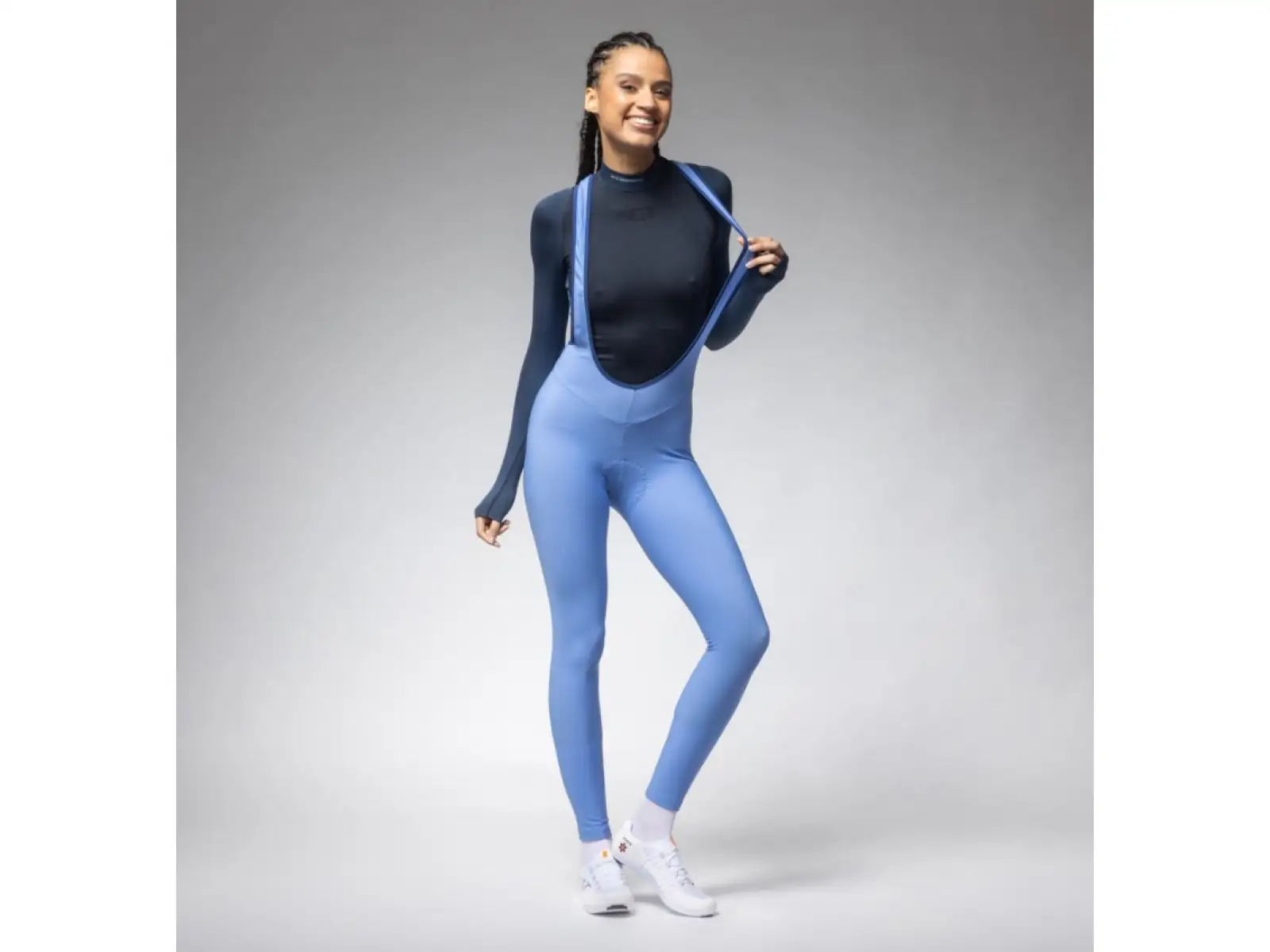 Alé Klimatik K-Atmo 3.0 women's winter bib tights with insert Pale Blue