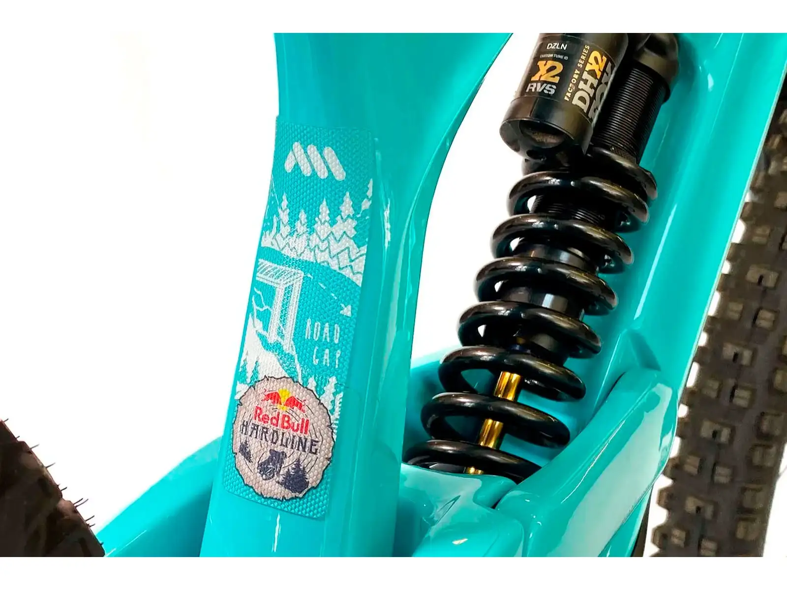 AMS Frame Guard Extra protective stickers on frame RedBull/Hardline/White