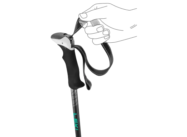 Leki Khumbu Pro trekking poles Black/Anthracite Genoa size 110 - 145cm