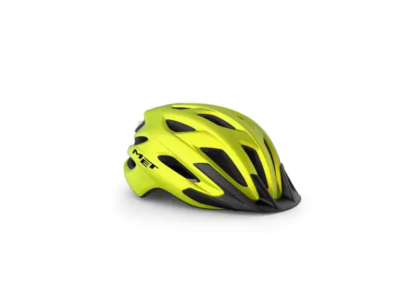 MET Crossover helmet yellow metallic