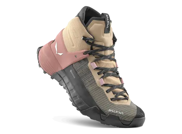 Salewa Wildfire NXT Mid GTX women's hiking boots Quicksand/Etruscan Red
