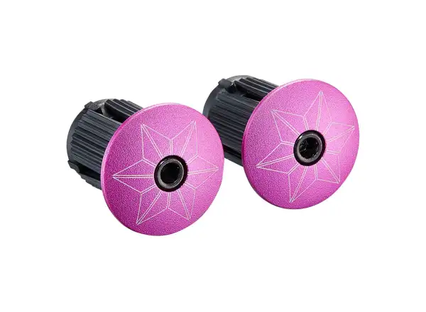 Supacaz Super Sticky Kush Splat handlebar tape Neon Pink/Pink Plugs