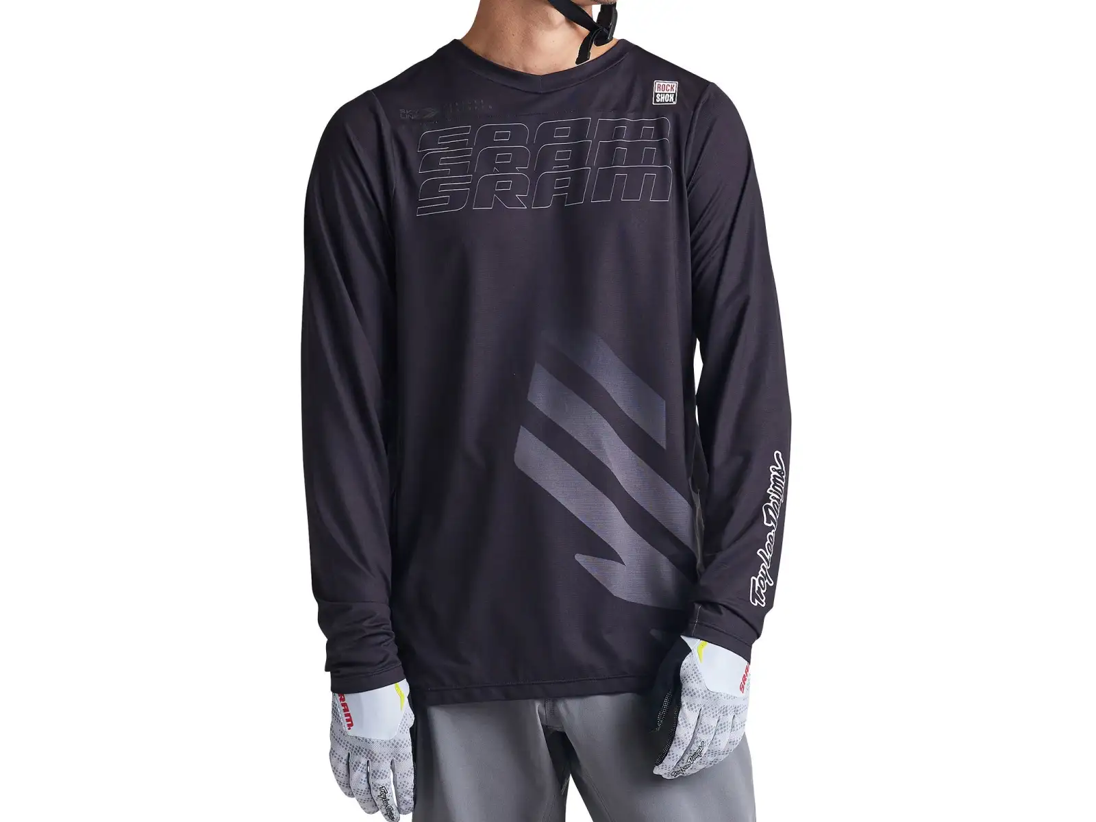 Troy Lee Design Skyline SRAM Eagle One men's jersey short sleeve Black