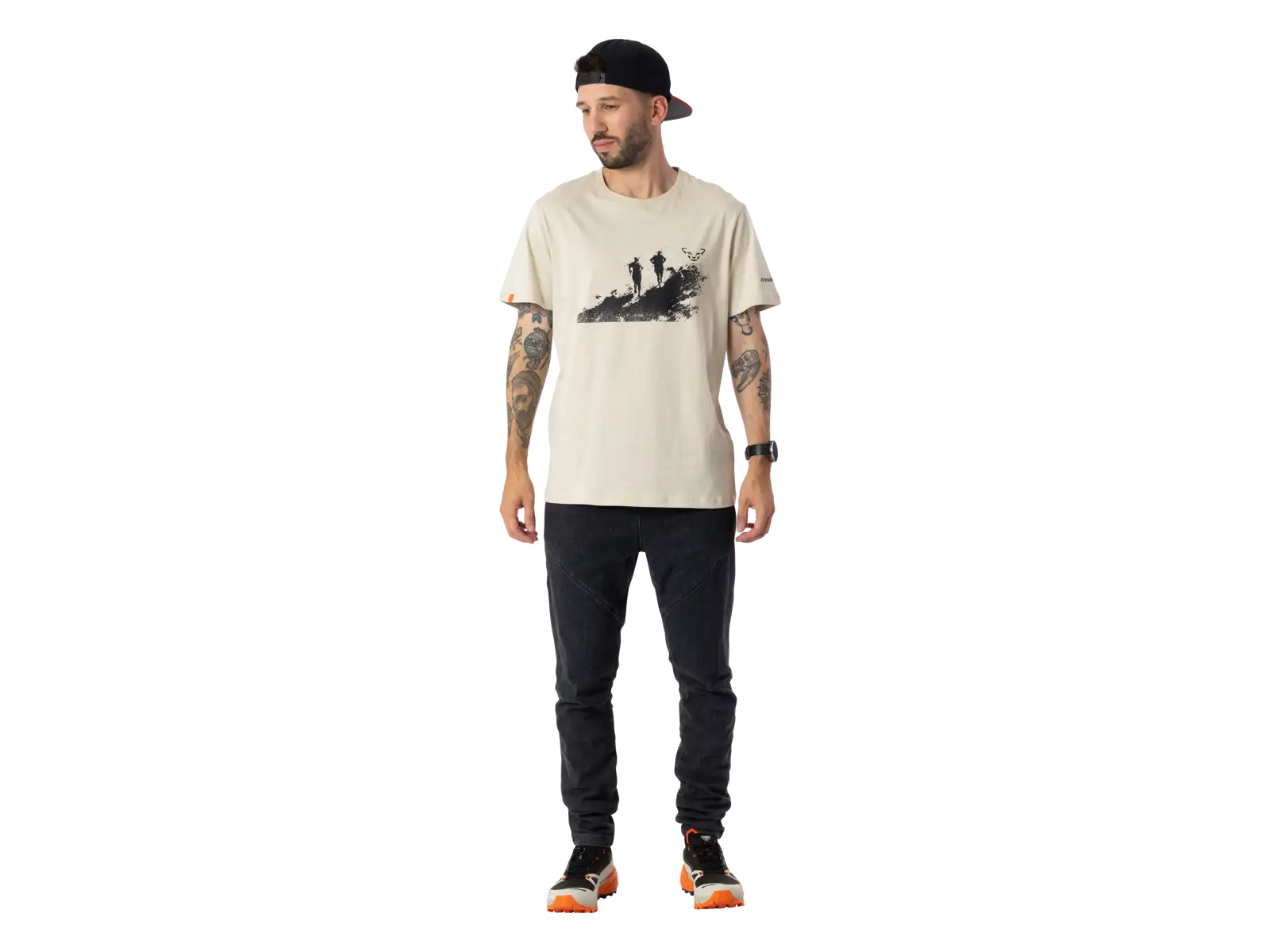 Dynafit Graphic Cotton men's T-shirt short sleeve Overcast/Runners