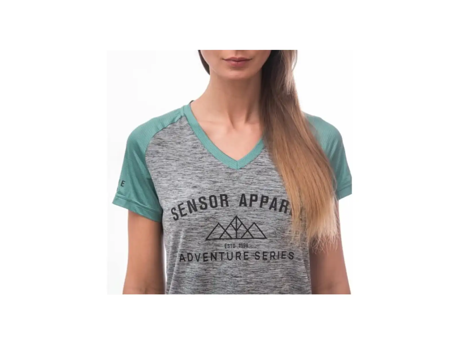 Sensor Charger women's jersey short sleeve gray/Mint