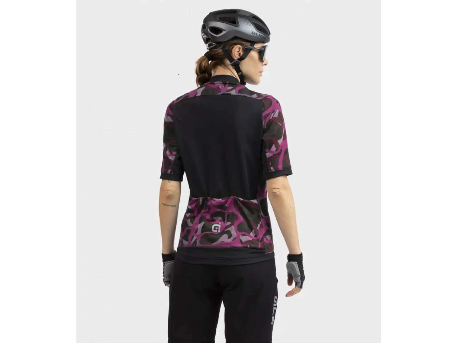 Alé Off Road Gravel Woodland women's jersey short sleeve purple
