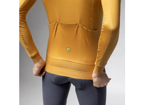 Alé PR-E Follow Me 2.0 men's insulated jersey long sleeve Kashmir Yellow
