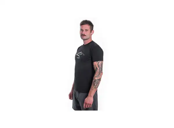 Sensor Coolmax Tech Mountains men's T-shirt short sleeve black
