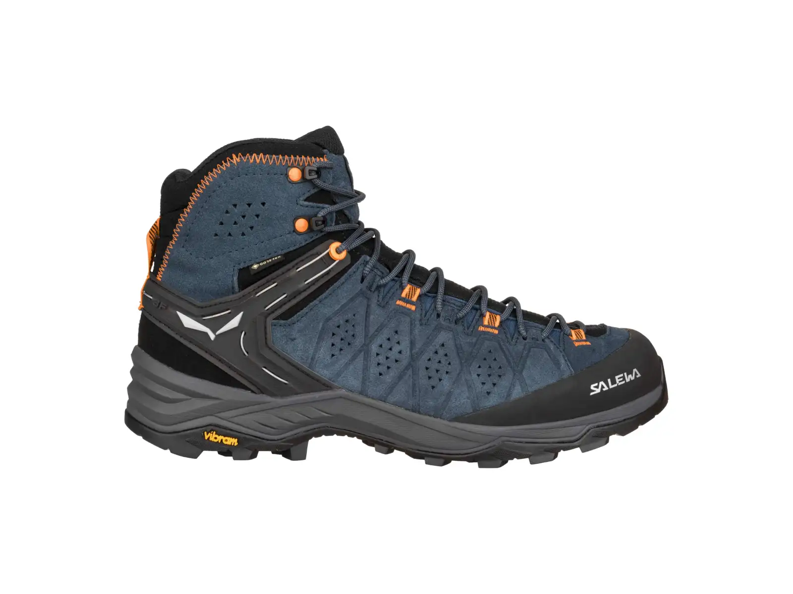 Salewa Alp Trainer 2 Mid Gore-Tex men's boots Dark Denim/Fluo Orange