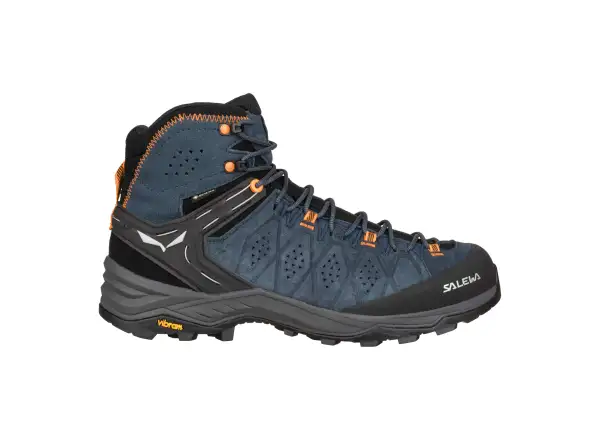 Salewa Alp Trainer 2 Mid Gore-Tex men's boots Dark Denim/Fluo Orange