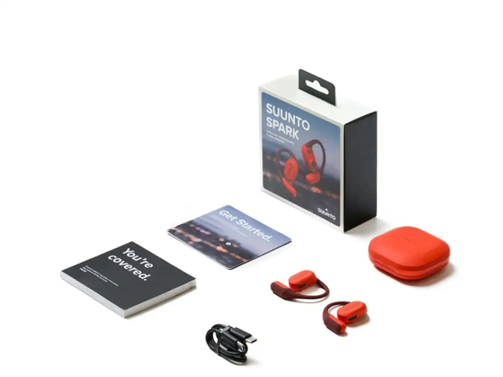 Suunto Spark running headphones Coral Orange