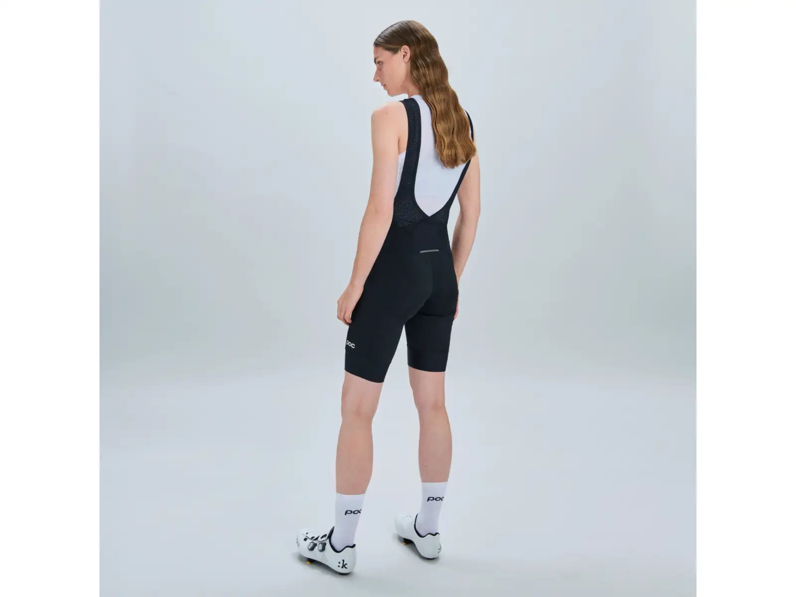 POC Cadence Bib women's shorts with braces and padding Uranium Black
