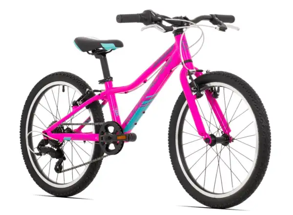 Rock Machine Catherine 20 gloss neon pink/Violet/neon cyan children's bike
