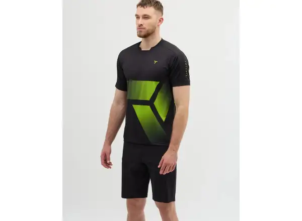 Silvini Gallo men's loose jersey short sleeve Black/Green