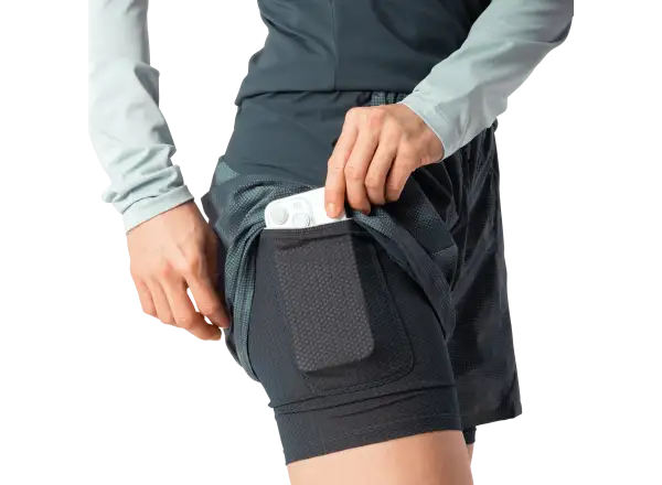 Dynafit Trail Reflective 2in1 women's running shorts Cinder