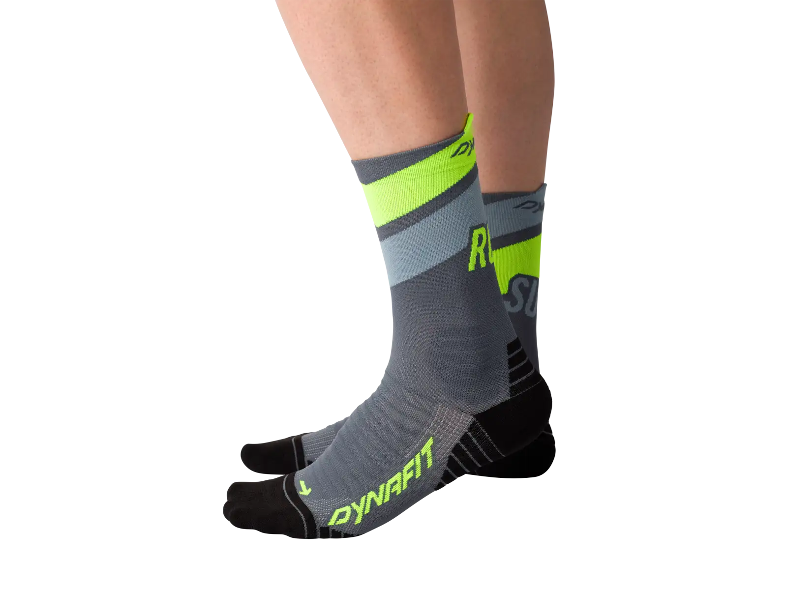 Dynafit Ultra Crew running socks Cinder/Ultra Yellow