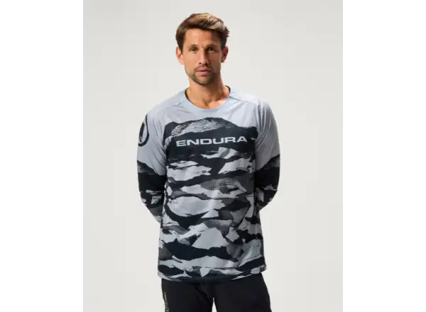 Endura LTD Mountain Camo men's jersey long sleeve Black