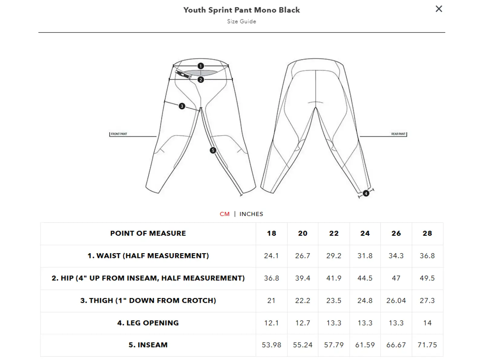 Troy Lee Designs Sprint youth pants Mono Black
