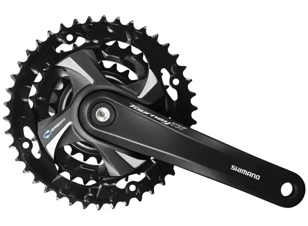 Shimano Tourney FC-TX801 48/38/28 trekking cranks 175 mm black
