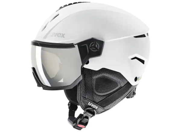 Uvex Instinct Visor ski helmet white/black matt