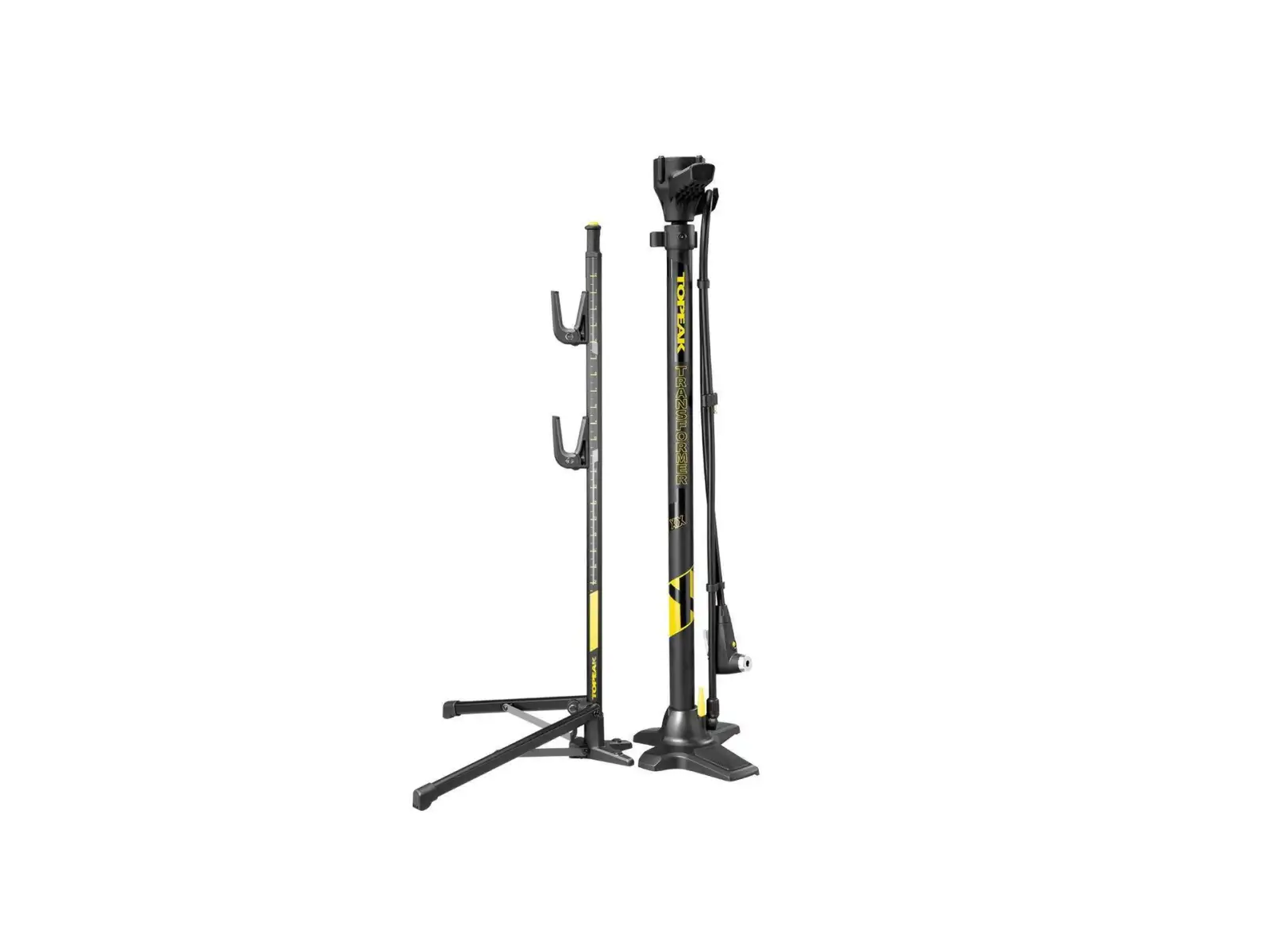 Topeak Transformer XX floor pump with stand, workshop pump and stand