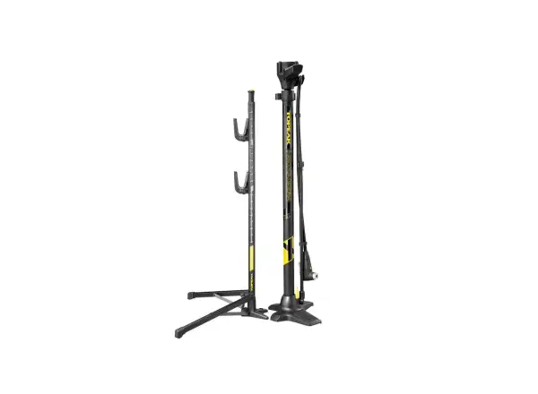 Topeak Transformer XX floor pump with stand, workshop pump and stand