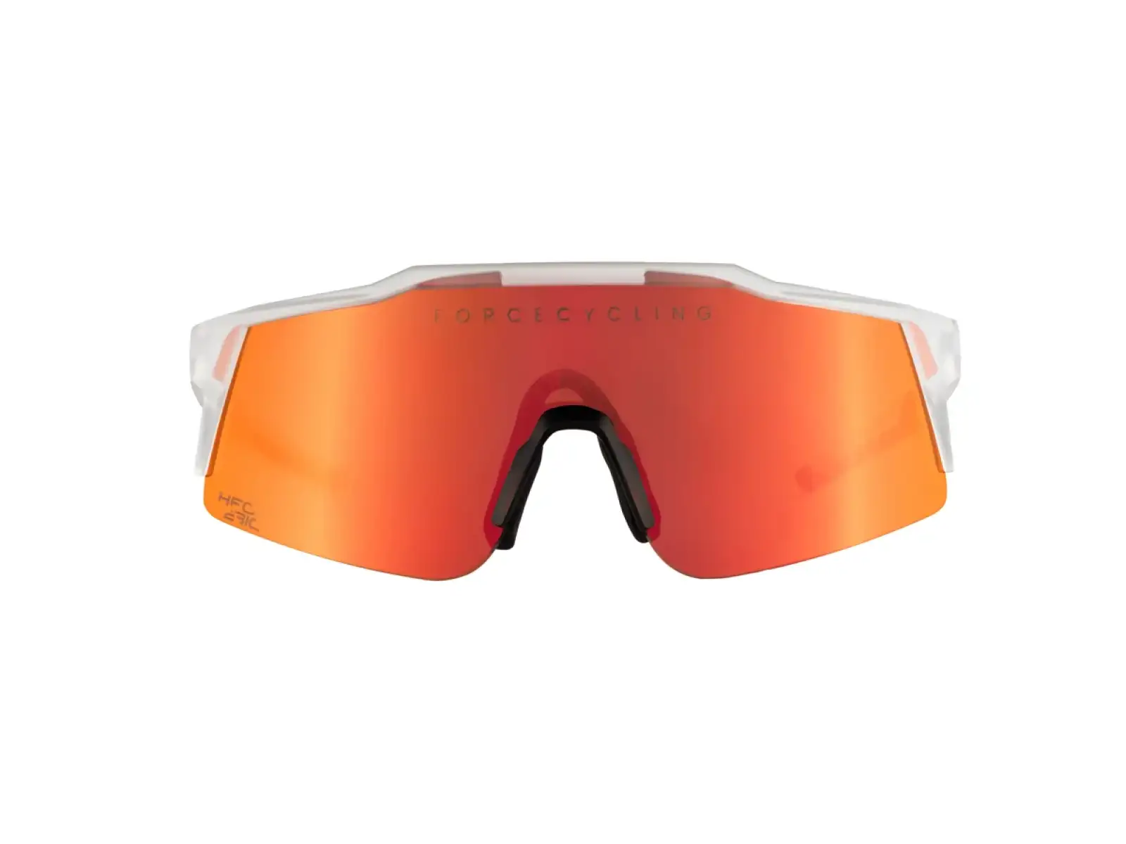 Force Nitro Junior cycling glasses transparent/red mirrored lens