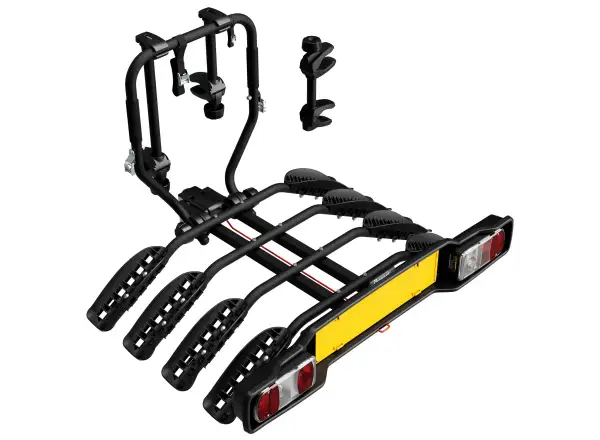 carrier SIENA for tow bar for 4 bikes Fe, black