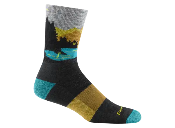 Darn Tough Close Encounters Micro Crew Midweight Cushion men's socks Charcoal
