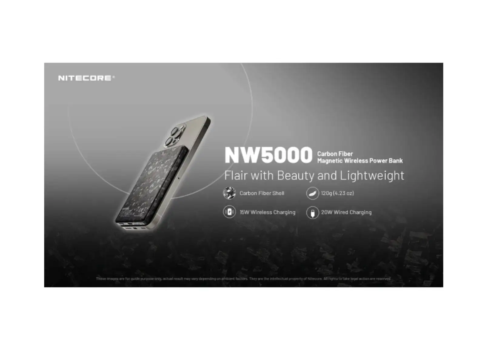 Nitecore NW5000 power bank with wireless charging