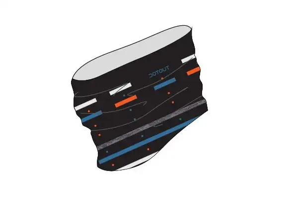 Dotout Mesh neck warmer Black/Orange/Blue size UNI