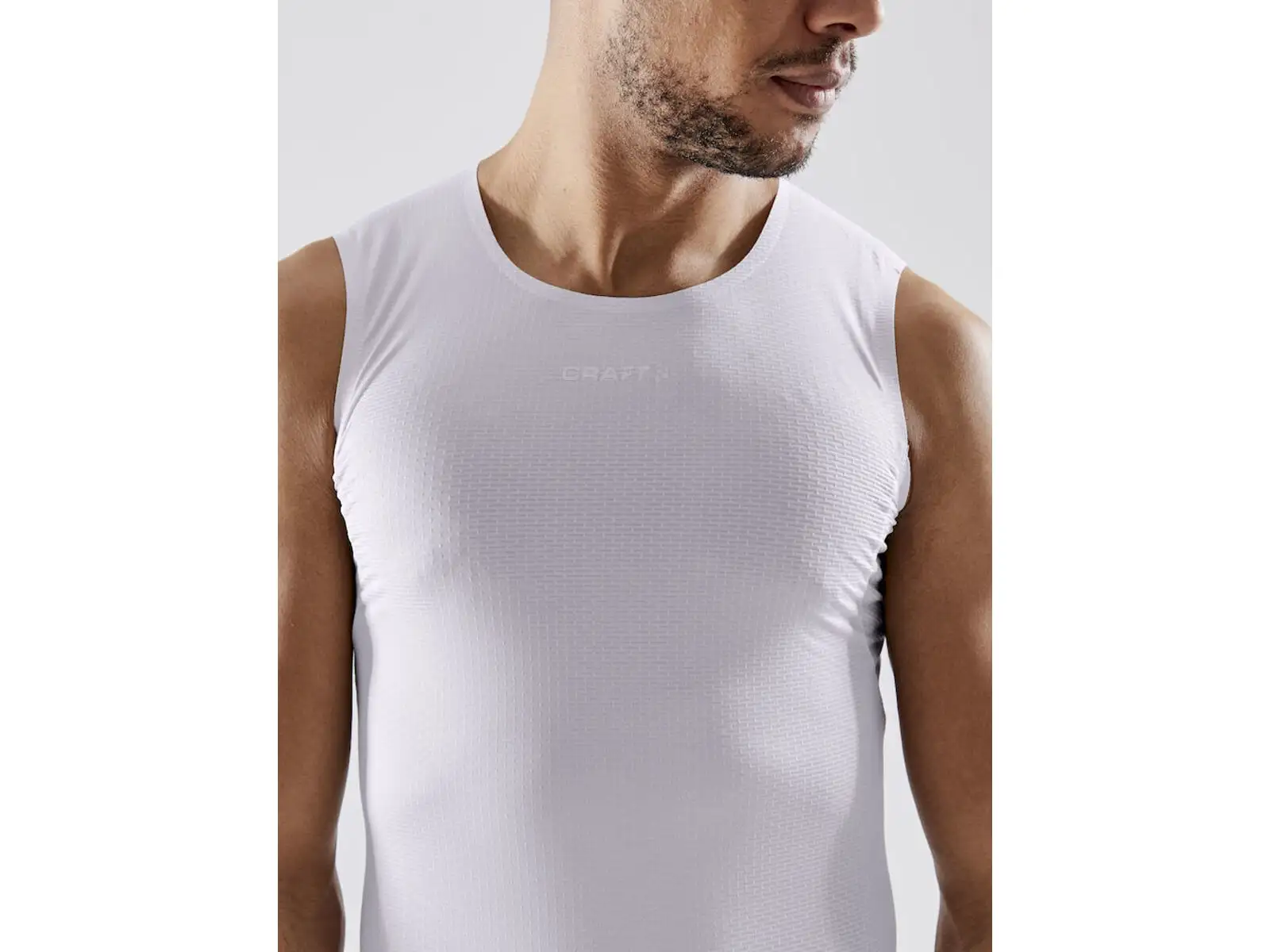 Craft Pro Dry Nanoweight men's sleeveless shirt white