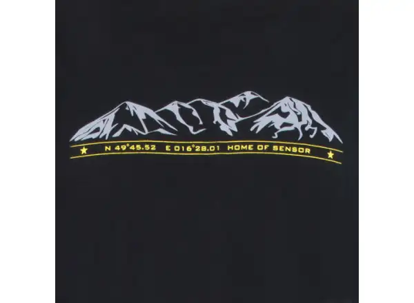 Sensor Merino Active Pt Mountains men's t-shirt short sleeve Black