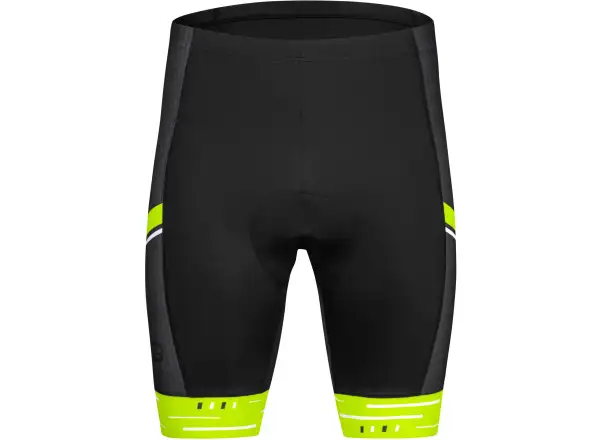 Etape Racing 2.0 men's shorts with pad black/yellow fluo